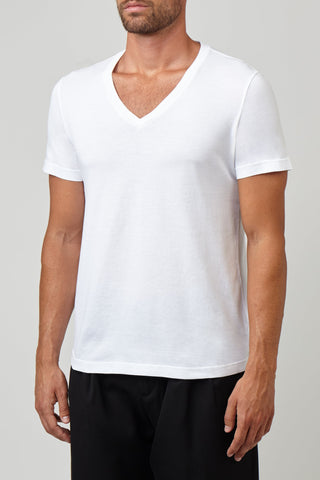 Set 2 T-Shirt Giza White Scollo V